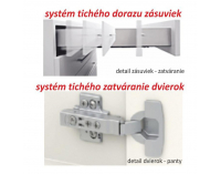 Dolná kuchynská skrinka Line D60S3 - dub sonoma / biela