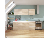 Dolná kuchynská skrinka Line D60S3 - dub sonoma / biela