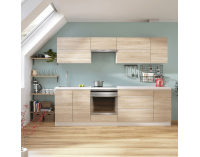 Dolná rohová kuchynská skrinka Line DR L - dub sonoma / biela