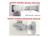 Horná kuchynská skrinka Line G40 - dub sonoma / biela