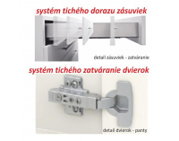 Horná kuchynská skrinka Line G80 U - dub sonoma / biela