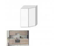 Horná rohová kuchynská skrinka Line GR - dub sonoma / biela