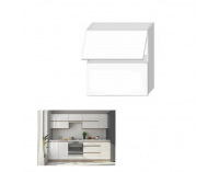 Horná kuchynská skrinka Line White G60 U - biely vysoký lesk / dub sonoma