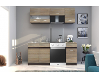 Kuchyňa Livia 180 - sonoma svetlá / sonoma tmavá