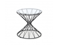 Konferenčný stolík Lobo - dymová / čierna