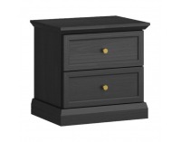 Nočný stolík Locca NS - čierny grafit