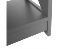 Konzolový stolík so zásuvkami Lomir - sivá