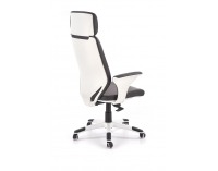 Kancelárska stolička s podrúčkami Lonatti - čierna / biela