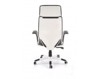 Kancelárska stolička s podrúčkami Lonatti - čierna / biela