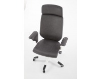 Kancelárska stolička s podrúčkami Lonatti - čierna / biela