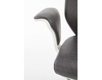 Kancelárska stolička s podrúčkami Lonatti - čierna / biela