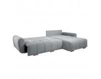 Rohová sedačka s rozkladom Longa Roh L/P - svetlosivá