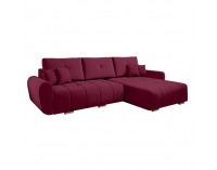 Rohová sedačka s rozkladom Longa Roh L/P - vínová