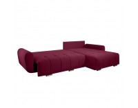 Rohová sedačka s rozkladom Longa Roh L/P - vínová