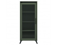 Vitrína Longy Reg1W - smoke zelená / čierna