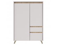 Dvojdverová komoda so zásuvkou Longy REG2D1S1K - kašmír / dub sonoma