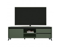 TV stolík Longy RTV1K2So - smoke zelená / čierna
