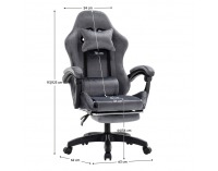 Kancelárske kreslo Lopes - sivá