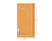 Horná kuchynská skrinka Lora MDF New W30/735 P - jelša