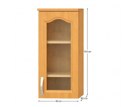 Horná kuchynská skrinka Lora MDF New W40S P - jelša