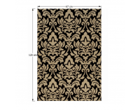 Koberec Lorens 67x120 cm - béžová / tmavohnedá