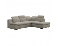 Rohová sedačka s rozkladom a úložným priestorom Loreta Roh P - hnedosivá (taupe)