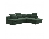 Rohová sedačka s rozkladom a úložným priestorom Loreta Roh P - zelená