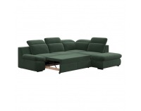 Rohová sedačka s rozkladom a úložným priestorom Loreta Roh P - zelená