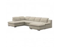 Rohová sedačka U s rozkladom Loreta Roh U L - piesková