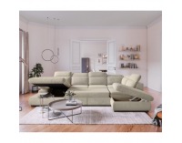 Rohová sedačka U s rozkladom Loreta Roh U P - piesková