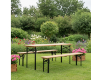 Pivný set Loris 1+2 - prírodná / čierna