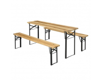 Pivný set Loris 1+2 - prírodná / čierna