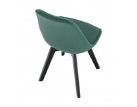 Jedálenská stolička Lorita - čierna (Velvet) / čierna