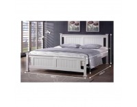 Manželská posteľ s roštom Lucas 180 180x200 cm - biela