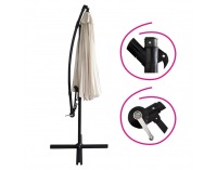 Záhradný slnečník Lukan - béžová