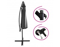 Záhradný slnečník Lukan - sivá