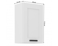 Horná kuchynská skrinka Lula 45 G-72 1F - biela