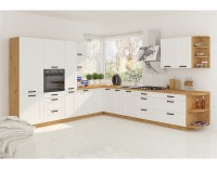 Horná kuchynská skrinka Lula 50 NAGU-36 1F - biela / dub artisan