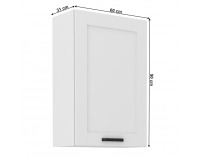 Horná kuchynská skrinka Lula 60 G-90 1F - biela