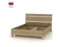 Posteľový rám s úložným priestorom Luna 160 160x200 cm - dub riviera