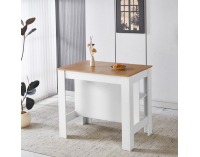 Kuchynský ostrovček Lunan - dub / biela