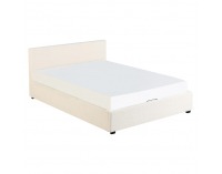 Čalúnená manželská posteľ s roštom Lunela 180 - biela