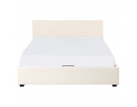 Čalúnená manželská posteľ s roštom Lunela 180 - biela