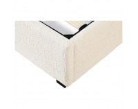 Čalúnená manželská posteľ s roštom Lunela 180 - biela