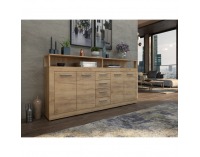 Štvordverová komoda so zásuvkami Lunysa 2 New - dub artisan