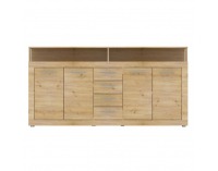 Štvordverová komoda so zásuvkami Lunysa 2 New - dub artisan