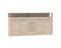 Štvordverová komoda so zásuvkami Lunysa 2 New - dub sonoma