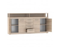 Štvordverová komoda so zásuvkami Lunysa 2 New - dub sonoma