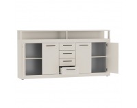 Štvordverová komoda so zásuvkami Lunysa 2 New - kašmír