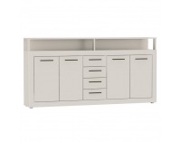 Štvordverová komoda so zásuvkami Lunysa - kašmír